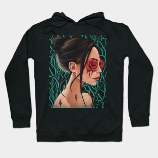 girl with roses beauty is in the eye of the beholder Hoodie